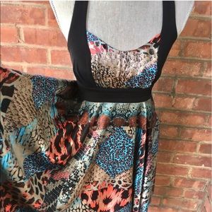 Edgy Colorful Halter Dress